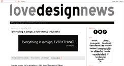Desktop Screenshot of lovedesignnews.com
